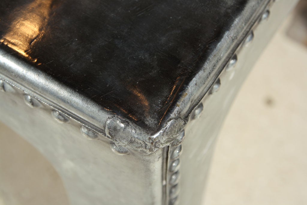 Industrial Water Tank "Coffee" Table galvanized metal rivets at 1stDibs